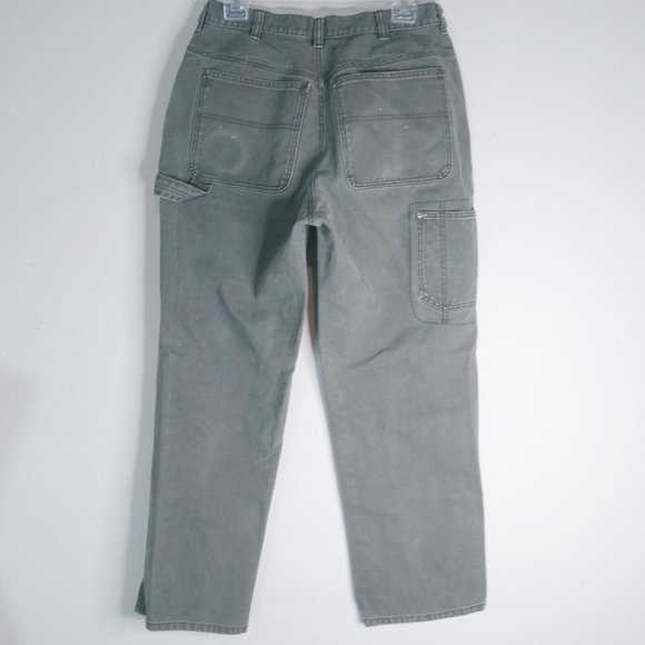 SOREL Grayish Olive Mens Carpenter Style Canvas Work/Outdoor Jeans SZ 32x30x11.5 - Picture 5 of 7